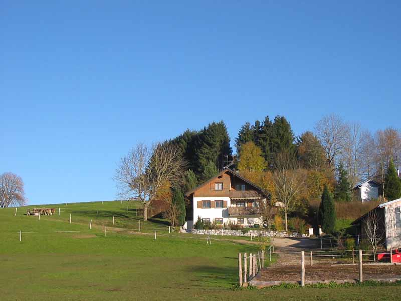 Bauernhof in der Nähe des Eistobels (Obere Argen) im Allgäu