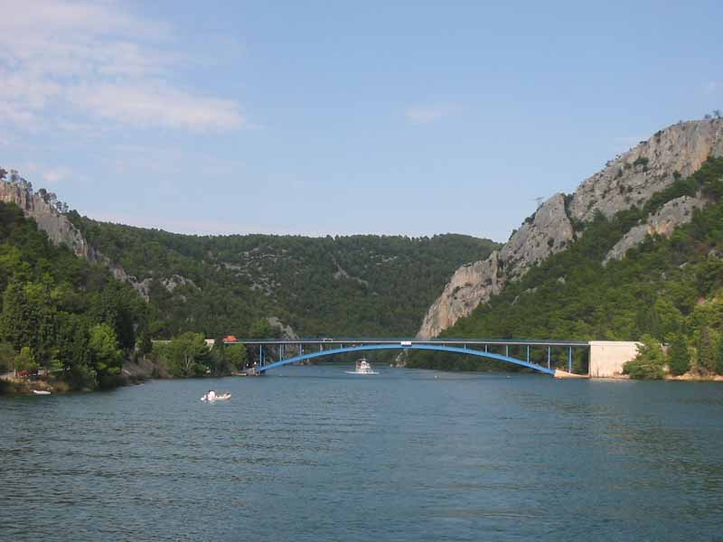 Die Krka-Brücke bei Skradin