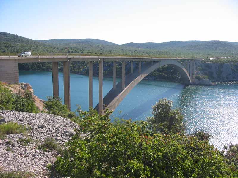 Krka-Brücke bei Sibenik