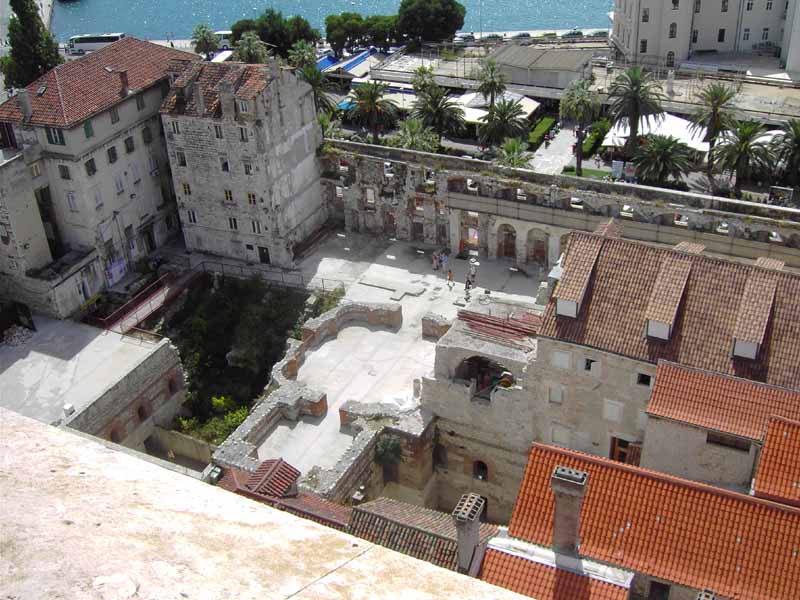 Teil des Diokletians-Palastes vom Turm