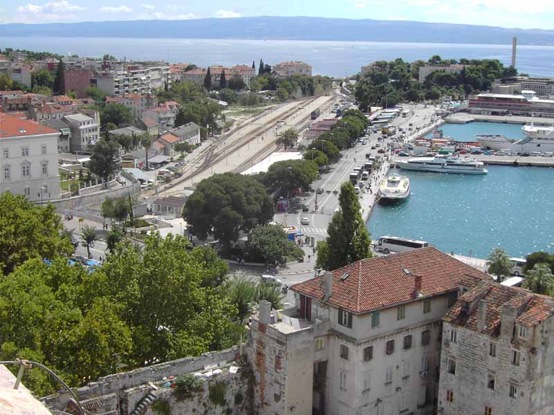 Der südlichste Bahnhof Kroatiens (Hafenbahnhof Split)
