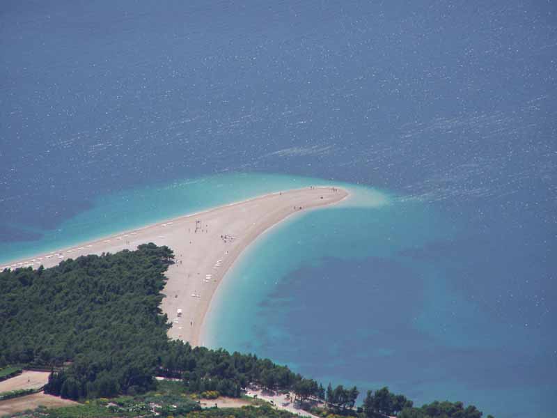 ein kroatisches Highlight: Strand von Bol (Zlatni Rat - Goldenes Horn)