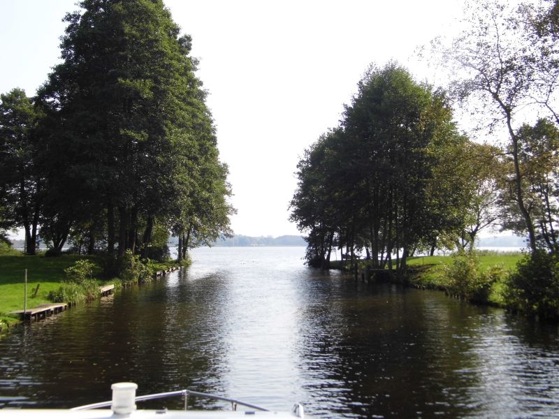 die Havel mündet in den Woblitzsee