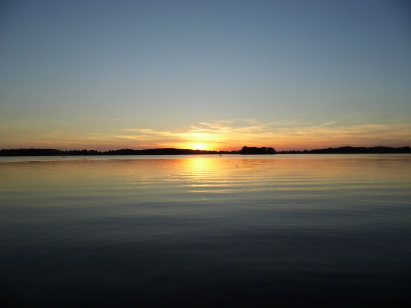 Abendstimmung über der kleinen Müritz