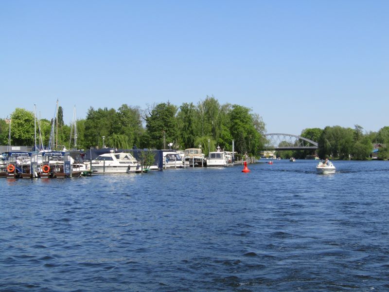 Rückblick in die Spree vom Wannsee