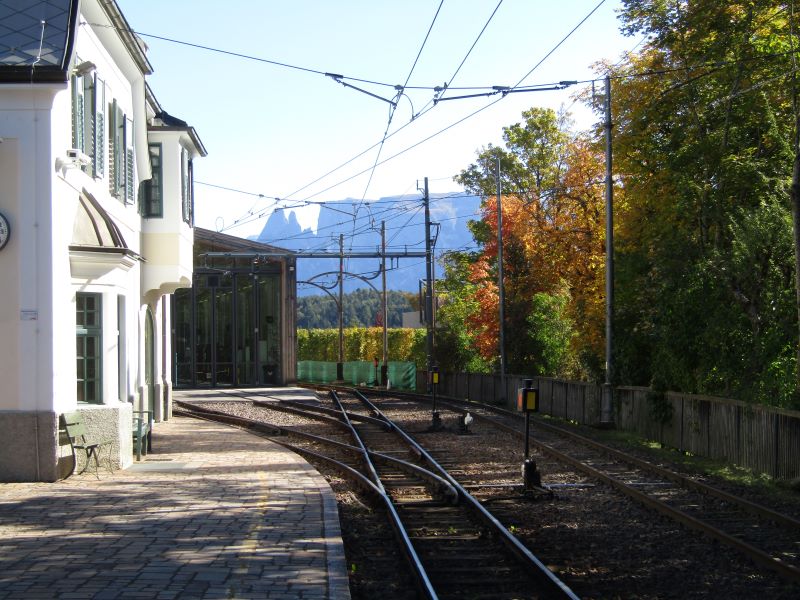 Bahnhof der Rittnerbahn in Oberbozen
