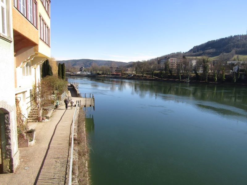 Laufenburg - Blick rheinaufwärts