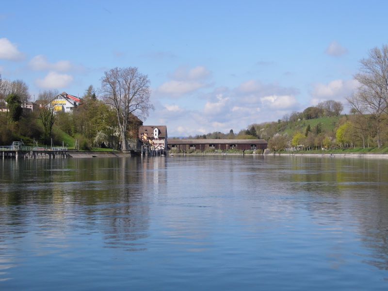 Brücke zw. Diessenhofen (CH/li.) u. Gailingen (D/re.)
