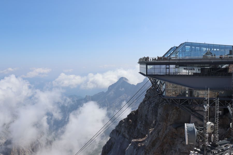 Bergstation der Seilbahn Zugspitze (von Eibsee)