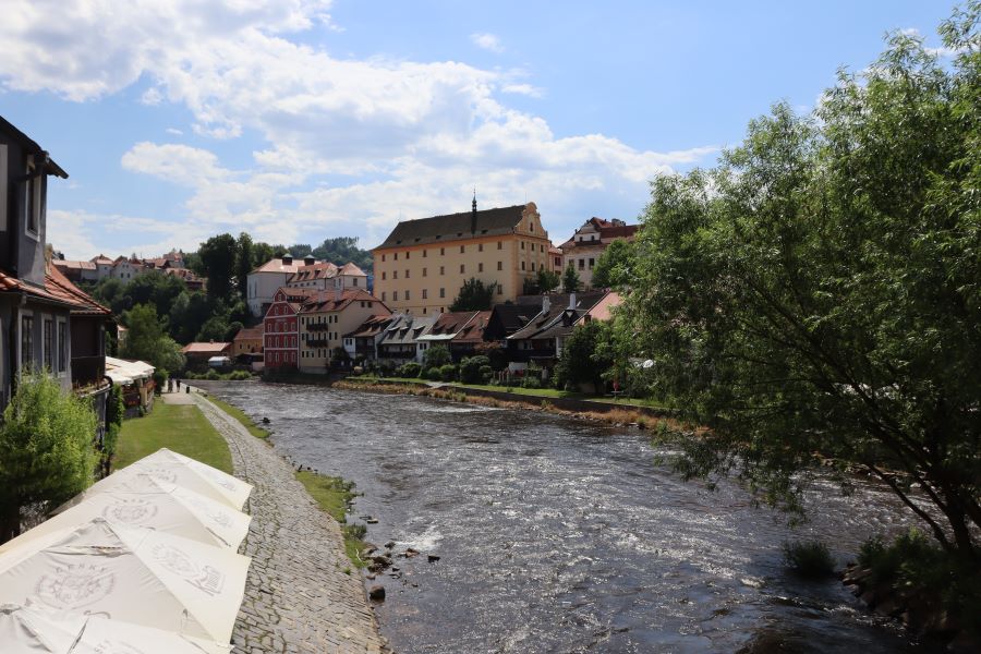 Cesky Krumlov mit der Moldau