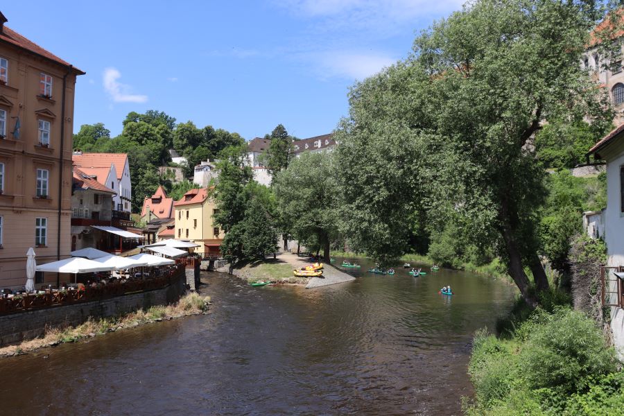 Cesky Krumlov mit der Moldau