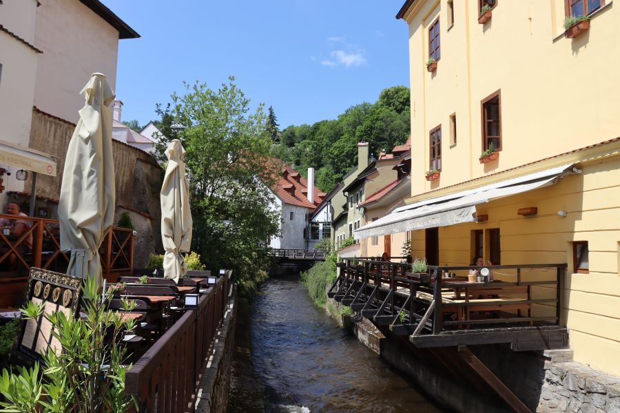 Die Terrasse eines guten Restaurants